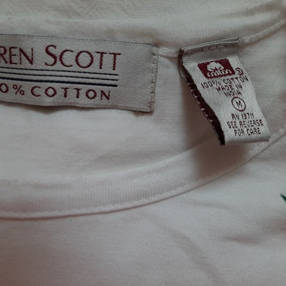 Vintage Karin Scott Embroidered Tee Shirt - Picture 4 of 7